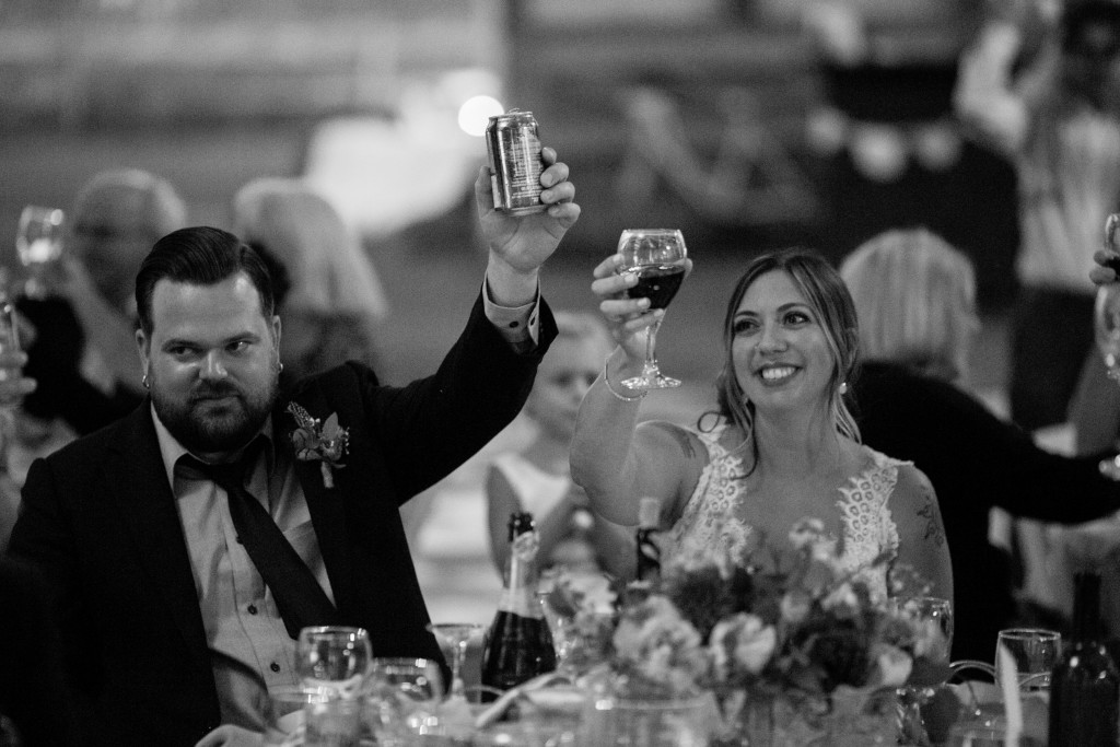 Cheers to the bride and groom - Amanda Douglas Events