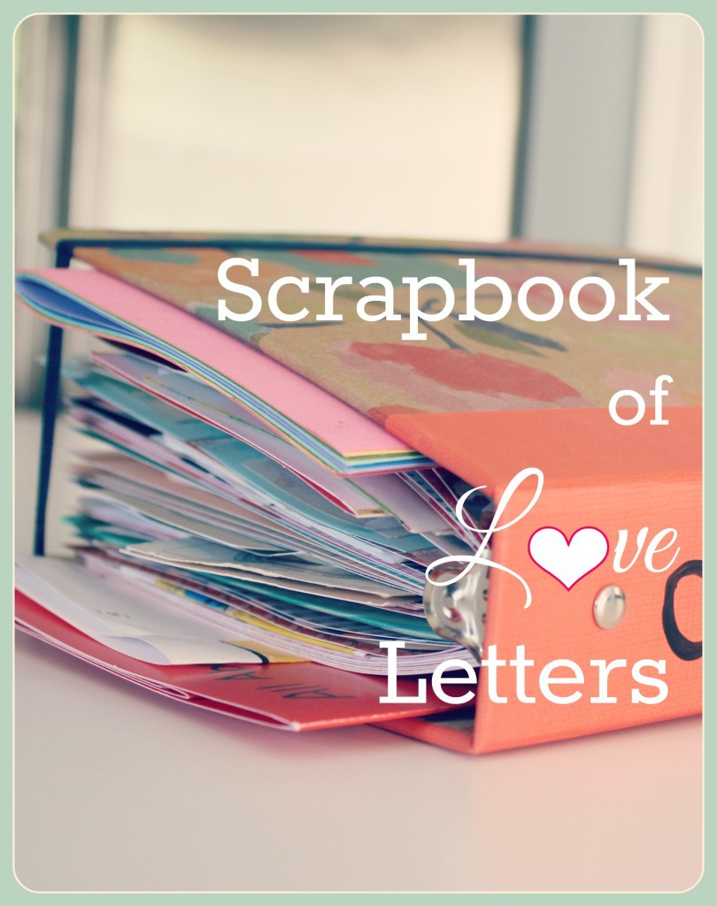 Scrapbook of love letters