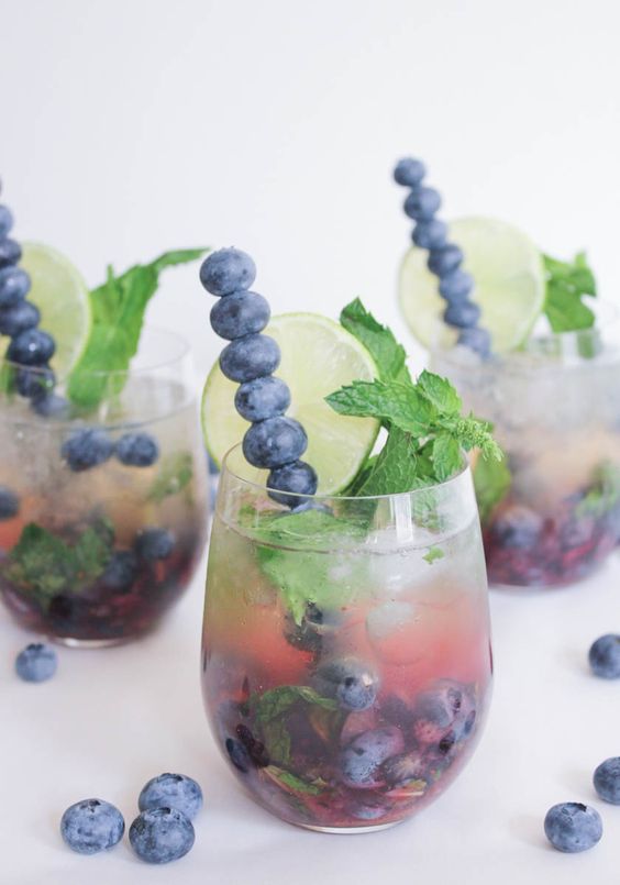 Blueberry Signature Drinks - Amanda Douglas Events