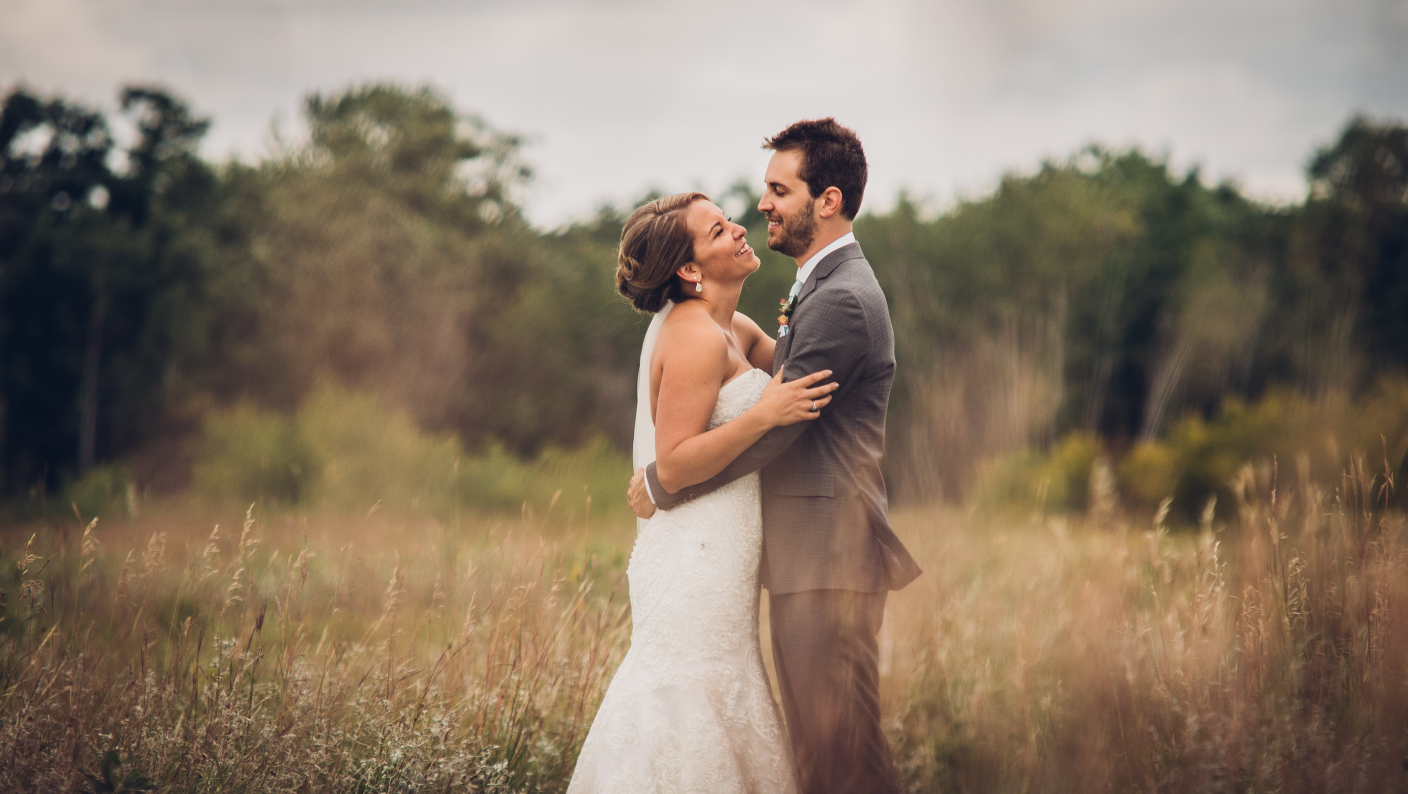 Qualico Family Centre Wedding - in a feild