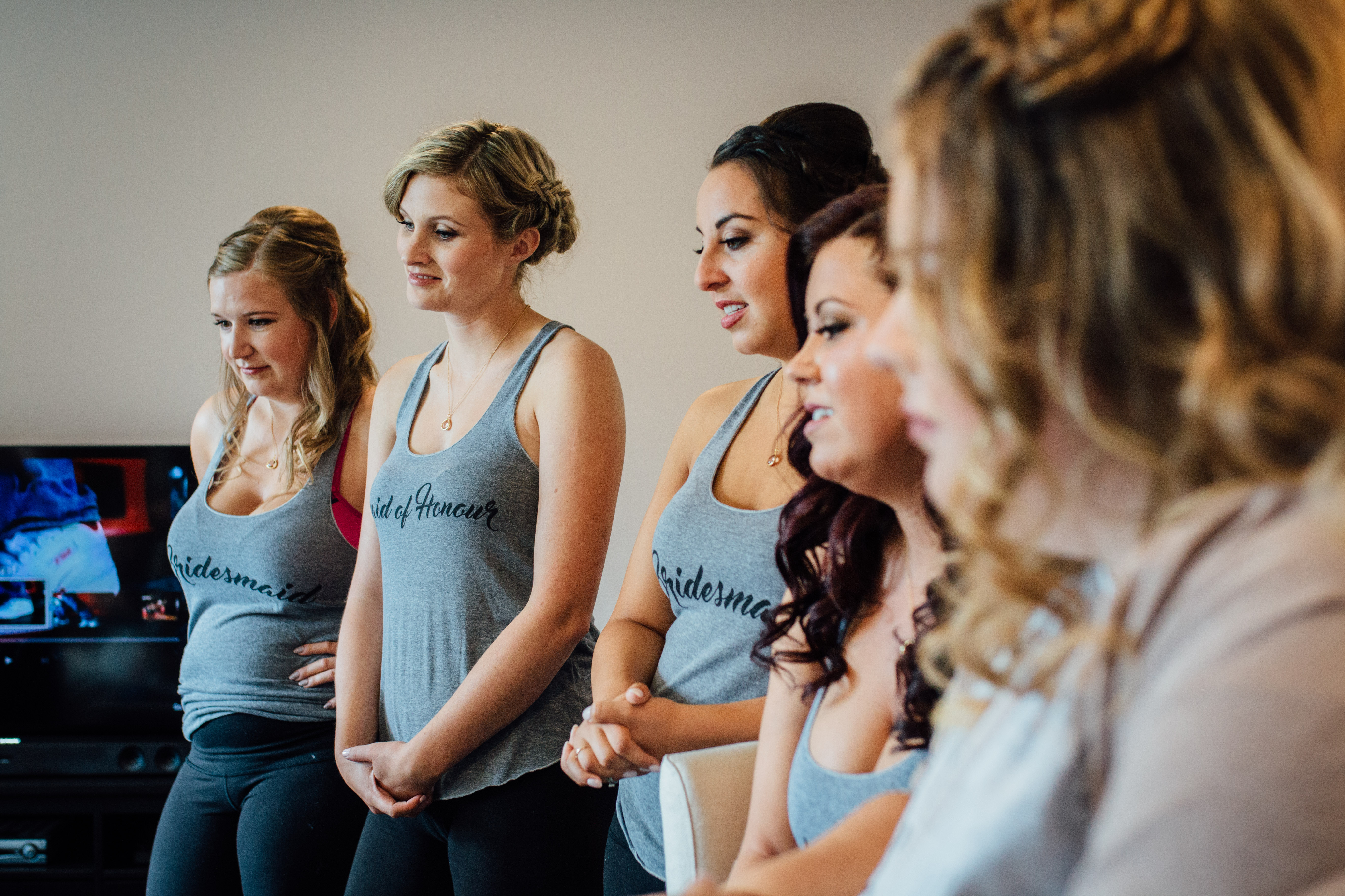 Qualico Family Centre Wedding - bridesmaids