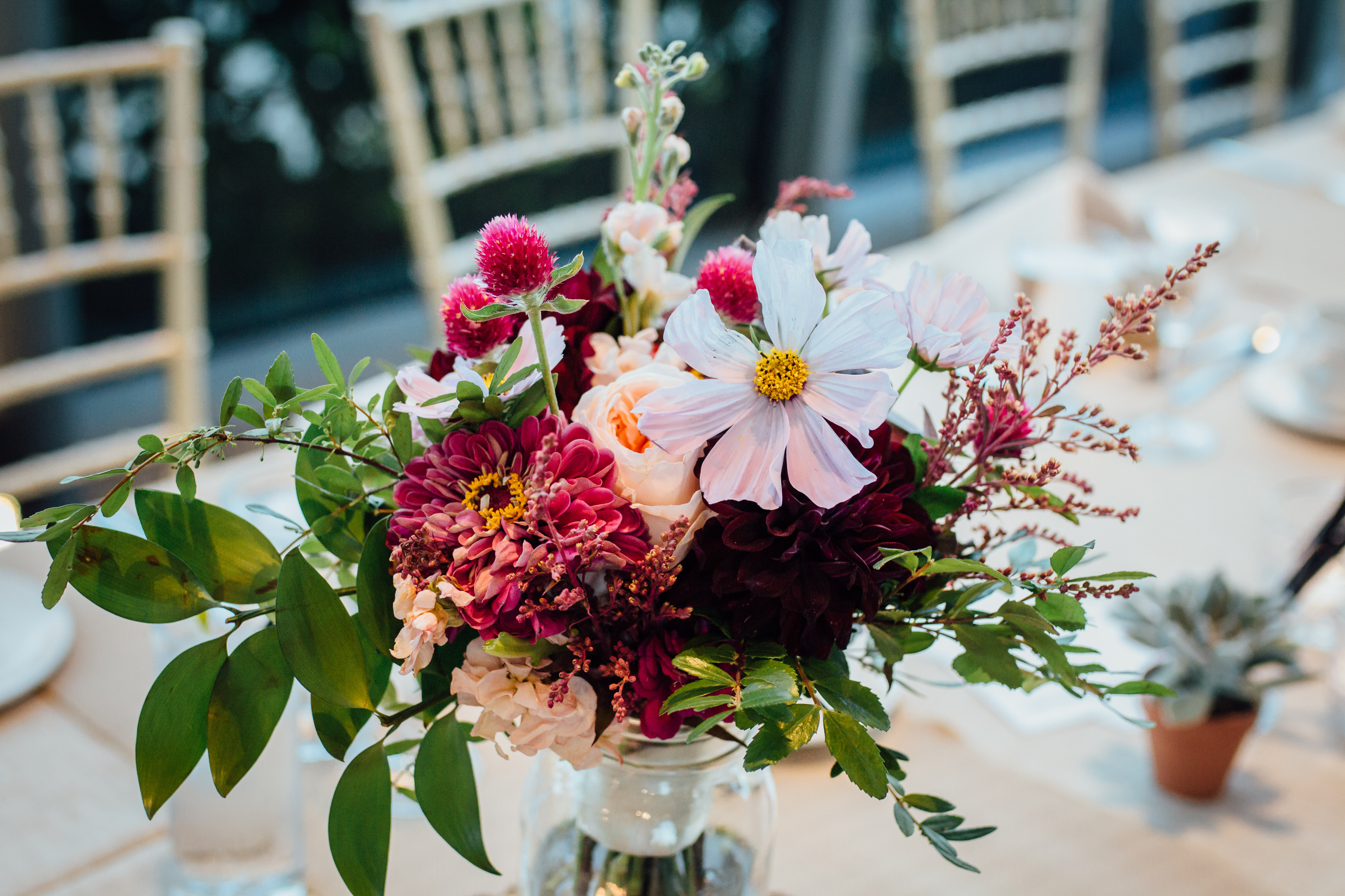 Qualico Family Centre Wedding - bridesmaid flowers