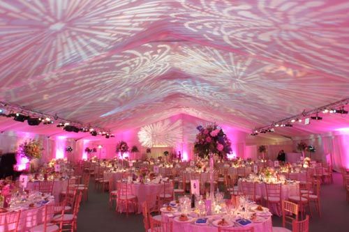 Pink event lighting - Amanda Douglas Events