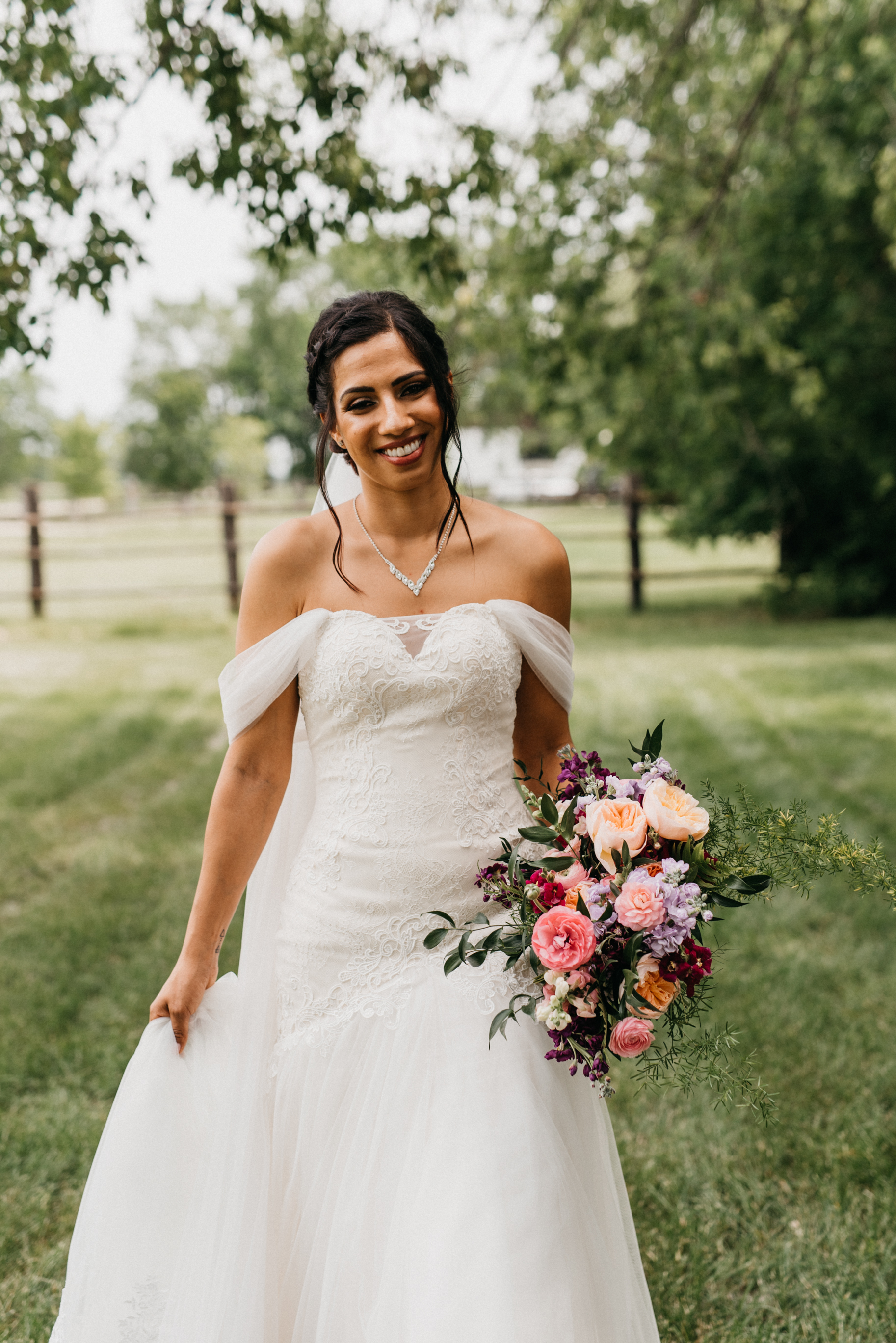 Liam Rustic-Chic Lace Wedding Gown