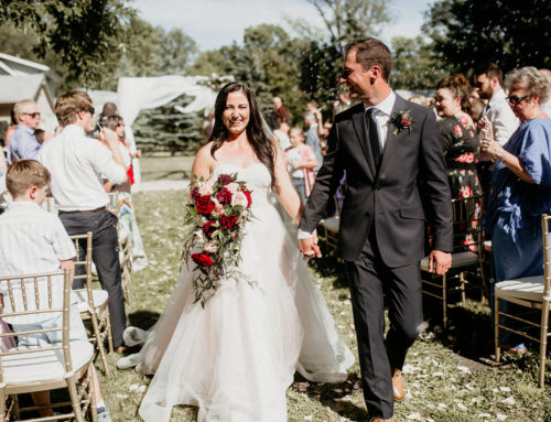 Mercege & Ryan’s Backyard Tent Wedding